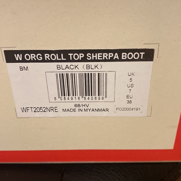 Hunter Black Roll Top Sherpa Boot - Size 7 - Picture 5 of 9